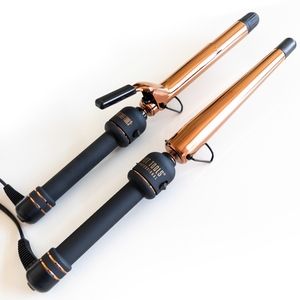 Hot Tools Rose Gold XL Curling Iron & Wand BUNDLE